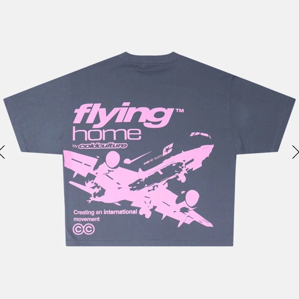ColdCulture - FLYING HOME TEE INDIA INK